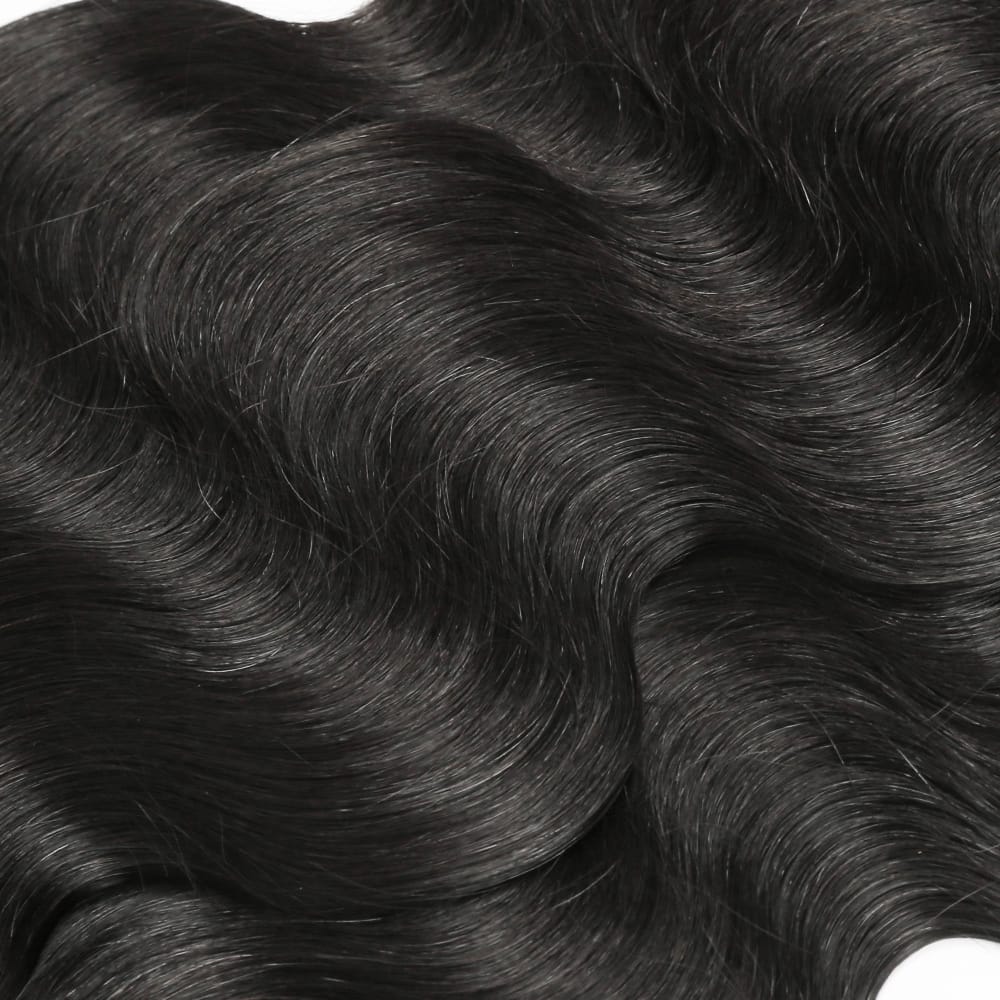 Body Wave 100% Raw Virgin Human Hair Bundles - (No Weft) Bulk Hair 3 Bundles / Black LINKTOWIG