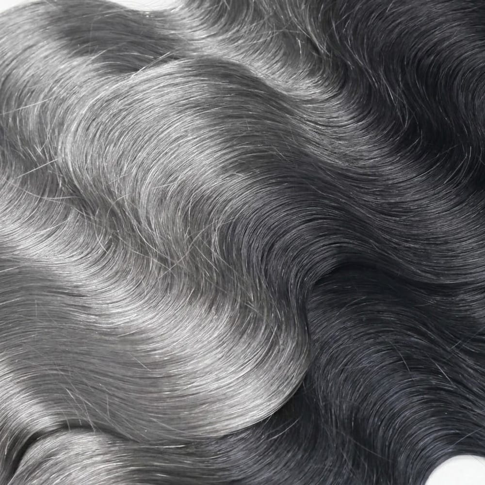 Body Wave 100% Raw Virgin Human Hair Bundles - (No Weft) Bulk Hair 3 Bundles / Dark Roots LINKTOWIG