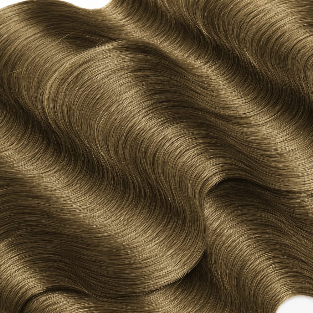 Body Wave 100% Raw Virgin Human Hair Bundles - (No Weft) Bulk Hair 3 Bundles / Medium Chestnut Brown LINKTOWIG