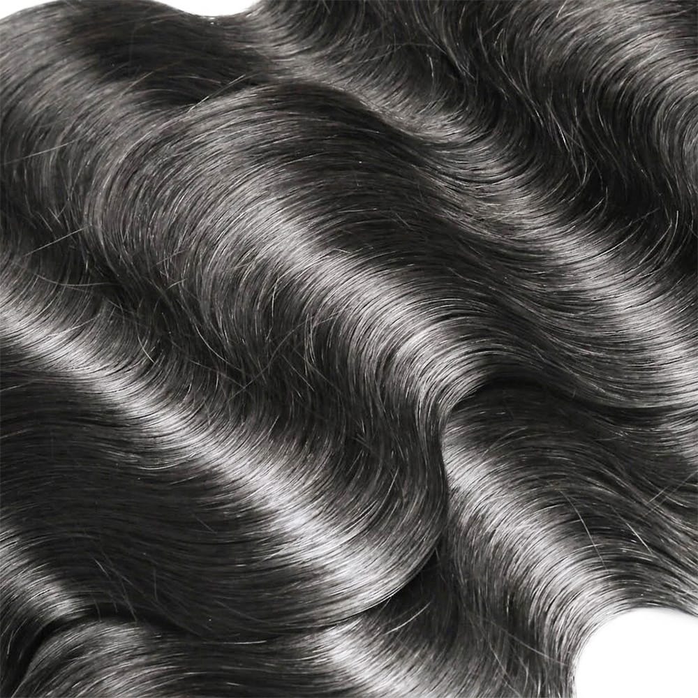 Body Wave 100% Raw Virgin Human Hair Bundles - (No Weft) Bulk Hair 3 Bundles / Silver Grey LINKTOWIG