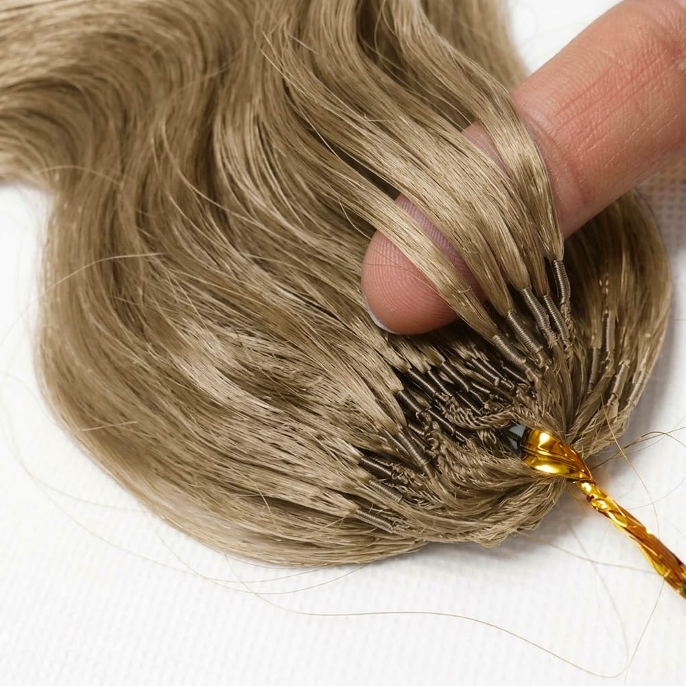 Body Wave Hair Bundles / Feather Hair Extensions — 100% Virgin Human Hair / Honey Brown LINKTOWIG
