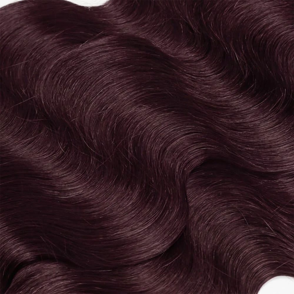 Body Wave HD Lace Super Natural Lace Frontal Human Hair Wigs Burgundy LINKTOWIG