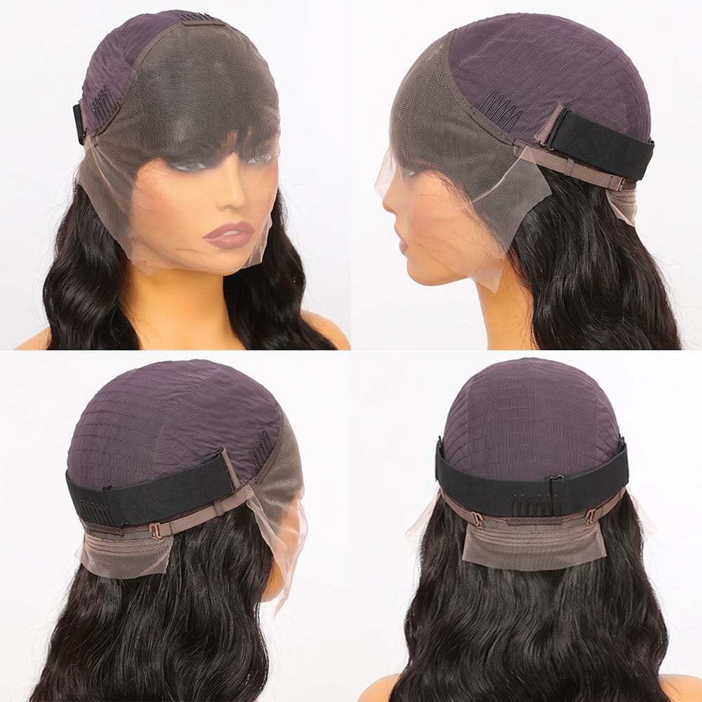 Body Wave HD Lace Super Natural Lace Frontal Human Hair Wigs Dark Roots LINKTOWIG
