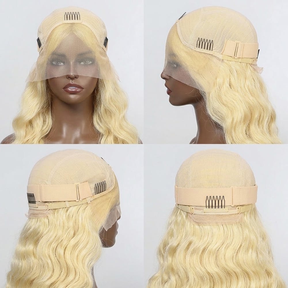 Body Wave HD Lace Super Natural Lace Frontal Human Hair Wigs Platinum Blonde LINKTOWIG
