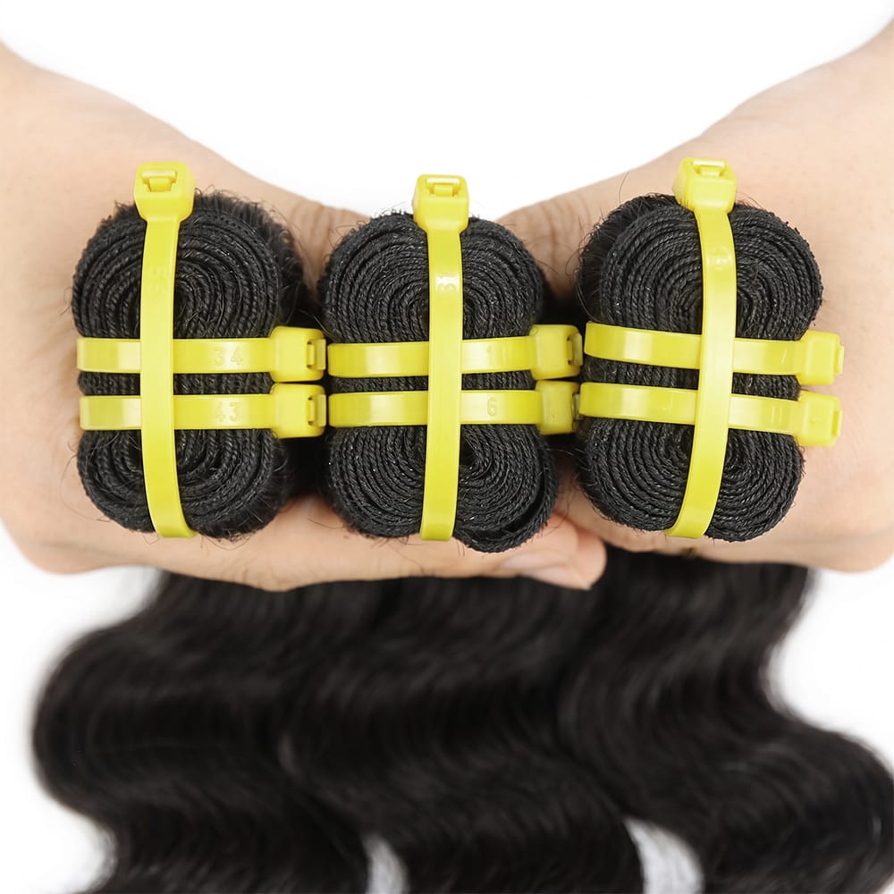Body Wave Luxury Natural Hair Weft – 100% Virgin Human Hair / Wig Black LINKTOWIG