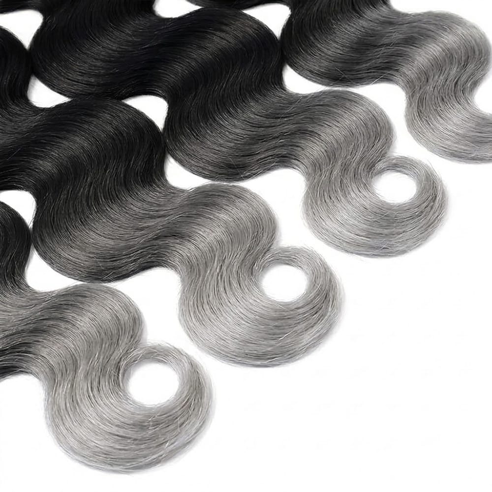 Body Wave Luxury Natural Hair Weft – 100% Virgin Human Hair / Wig Dark Roots LINKTOWIG