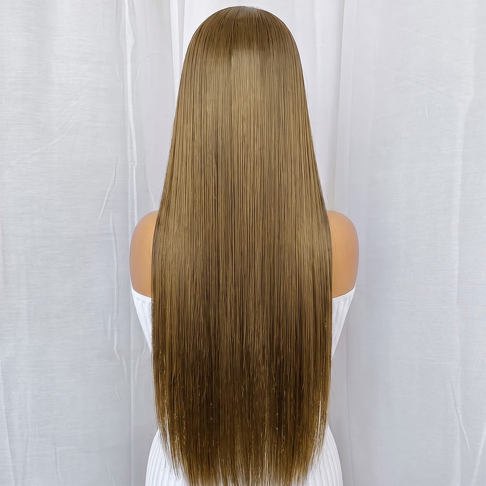Bone Straight HD Lace Super Natural Lace Frontal Human Hair Wigs Ash Brown LINKTOWIG