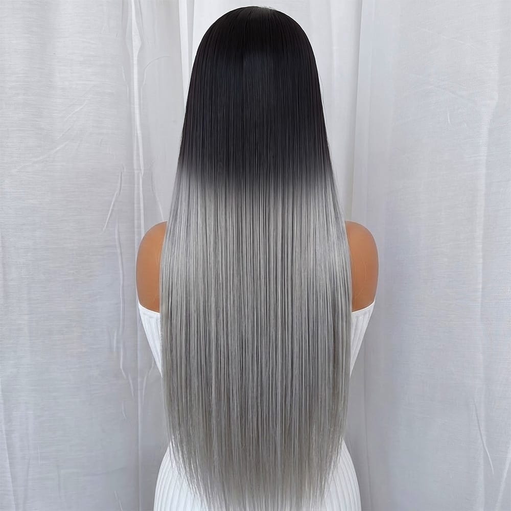 Bone Straight HD Lace Super Natural Lace Frontal Human Hair Wigs Dark Roots LINKTOWIG