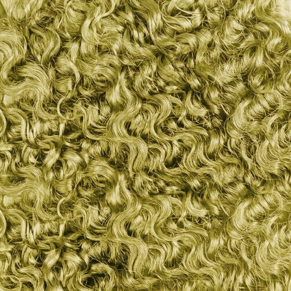 Burmese Curly Hair Bundles / Feather Hair Extensions — 100% Virgin Human Hair / Olive Green Blonde LINKTOWIG