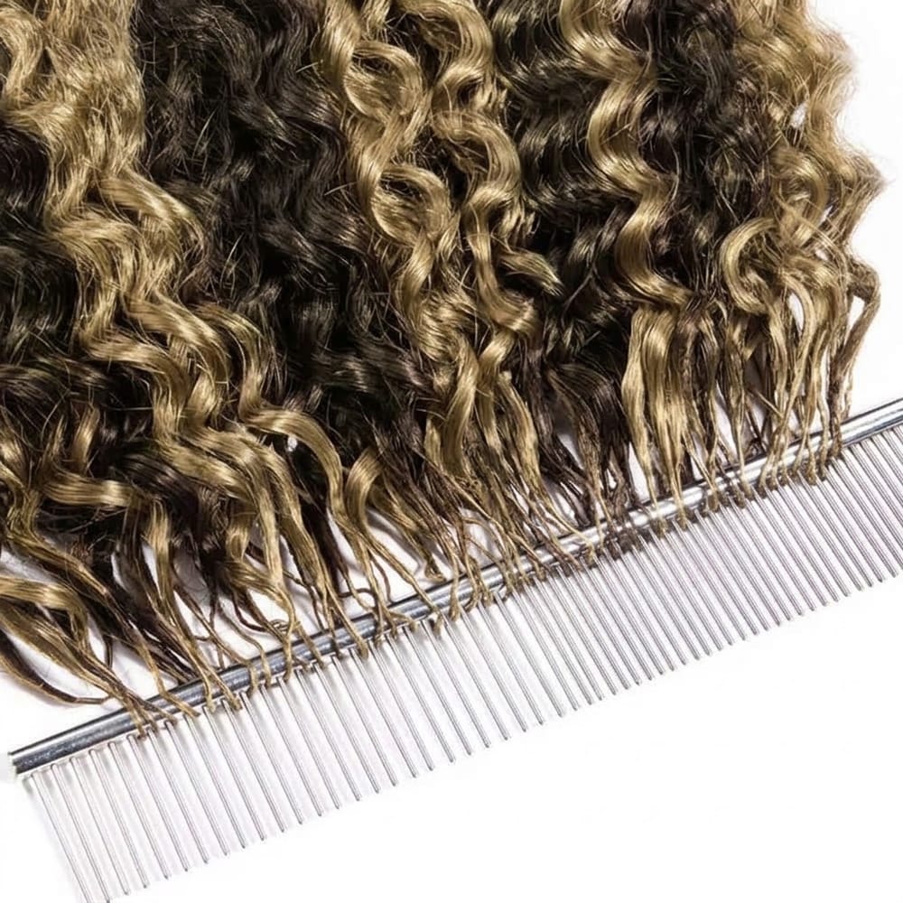Burmese Curly Hair Bundles / Feather Hair Extensions — 100% Virgin Human Hair / Piano Highlight Silver Grey LINKTOWIG