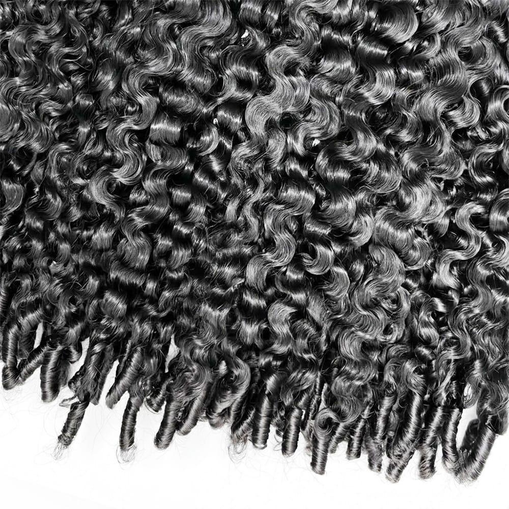 Burmese Curly Hair Bundles / Feather Hair Extensions — 100% Virgin Human Hair / Silver Grey LINKTOWIG