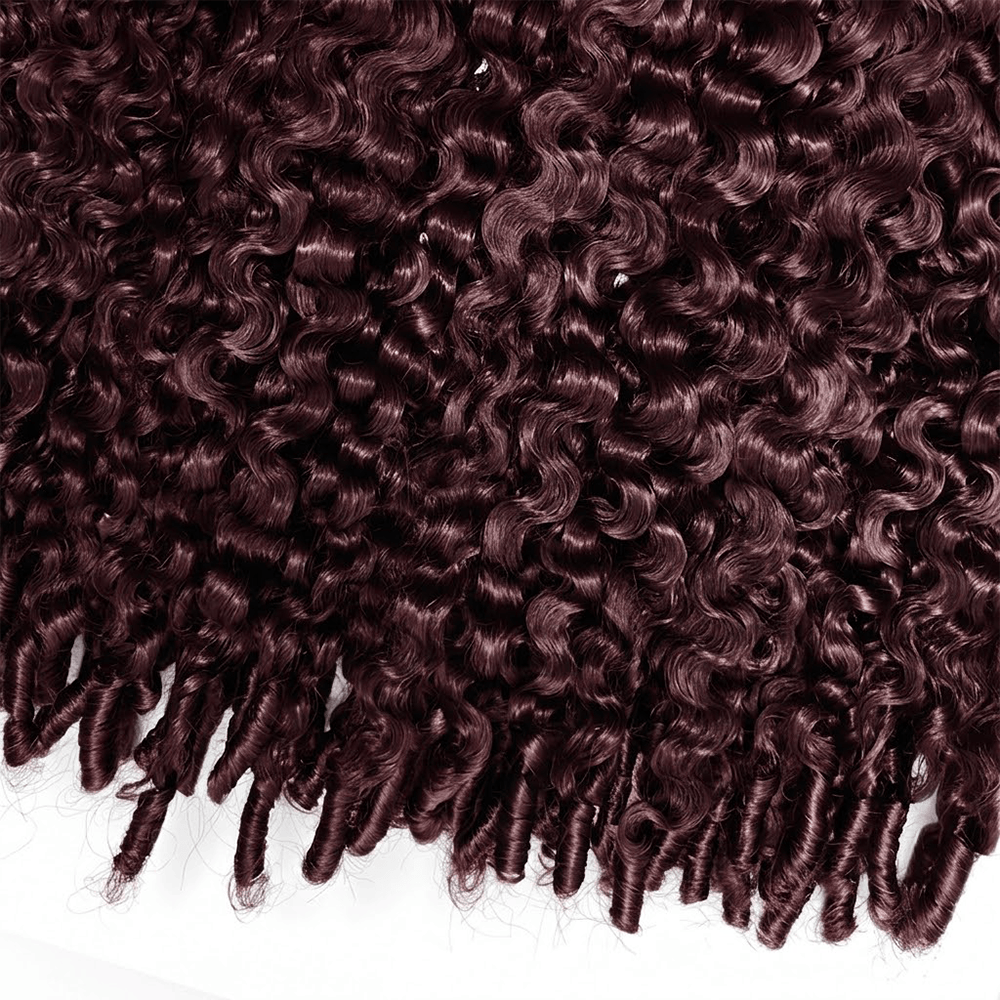 Burmese Curly HD Lace Super Natural Lace Frontal Human Hair Wigs Violet Purple LINKTOWIG