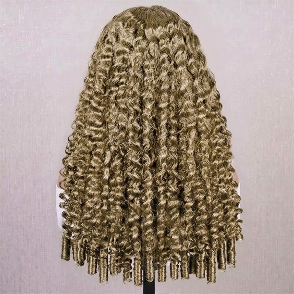 Burmese Curly Headband Human Hair Wig (Glueless, Ready-to-Wear) Natural Medium Chestnut Brown LINKTOWIG