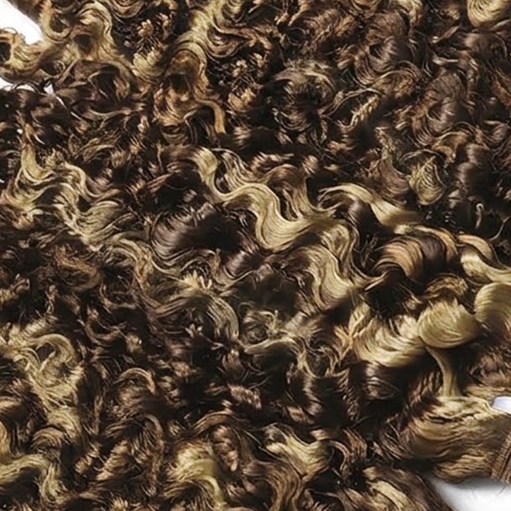 Burmese Curly Luxury Natural Hair Weft – 100% Virgin Human Hair / Wig Chocolate Brown LINKTOWIG