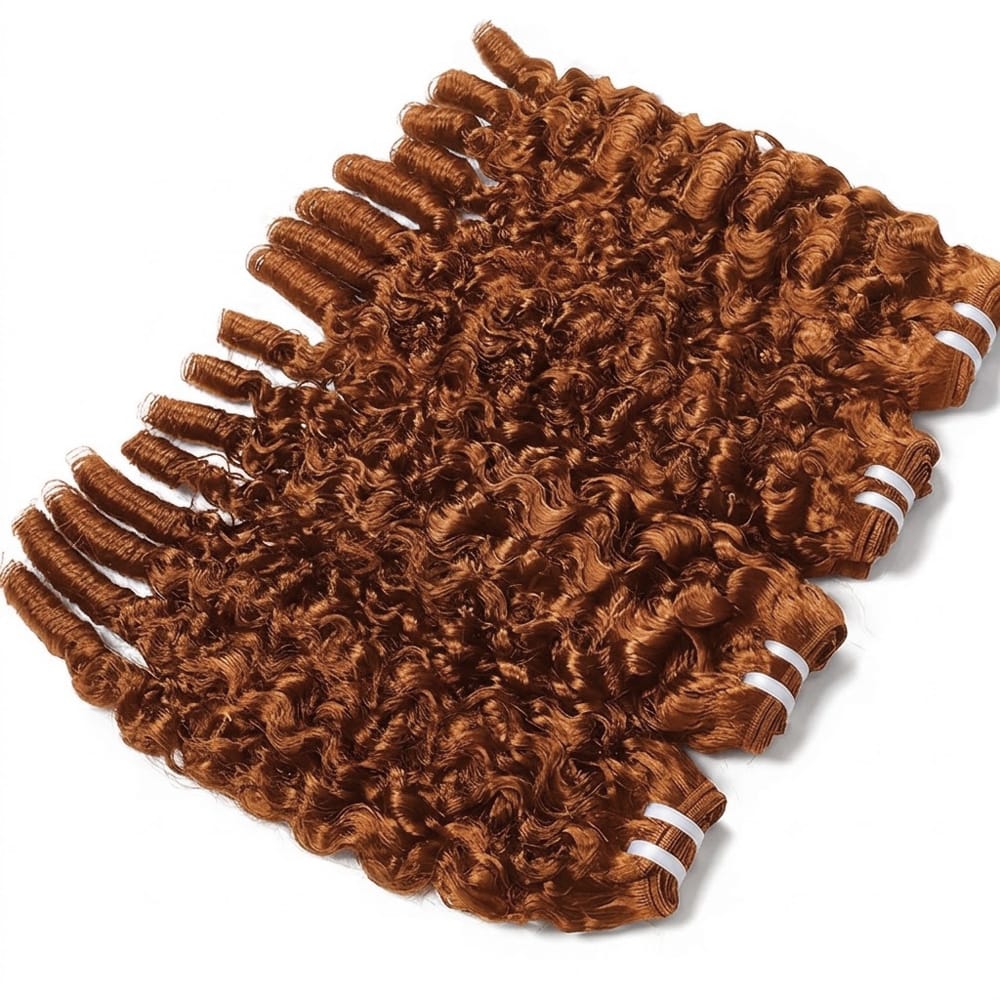 Burmese Curly Luxury Natural Hair Weft – 100% Virgin Human Hair / Wig Espresso Brown LINKTOWIG