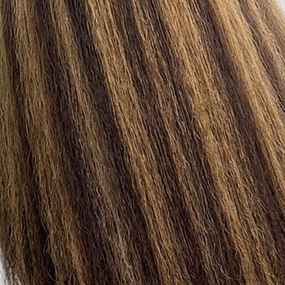 Coarse Yaki HD Lace Super Natural Lace Frontal Human Hair Wigs Brown LINKTOWIG