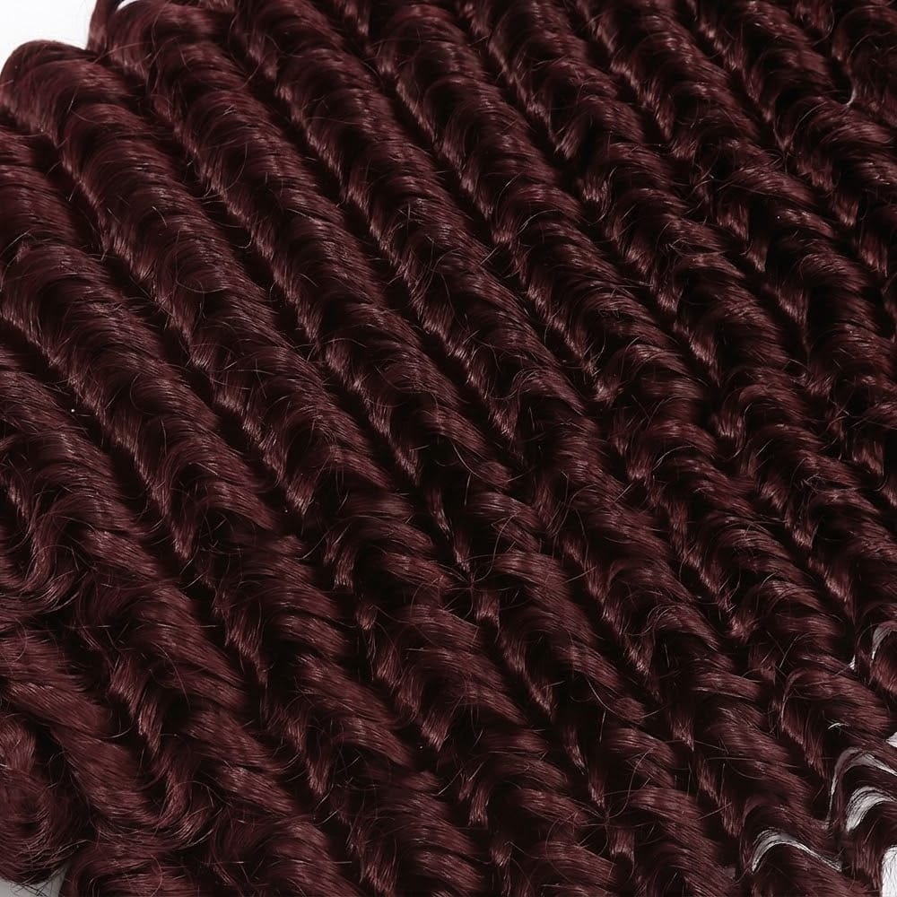 Deep Wave Bob Side Part HD Lace Front Wig 100% Virgin Human Hair / Burgundy LINKTOWIG