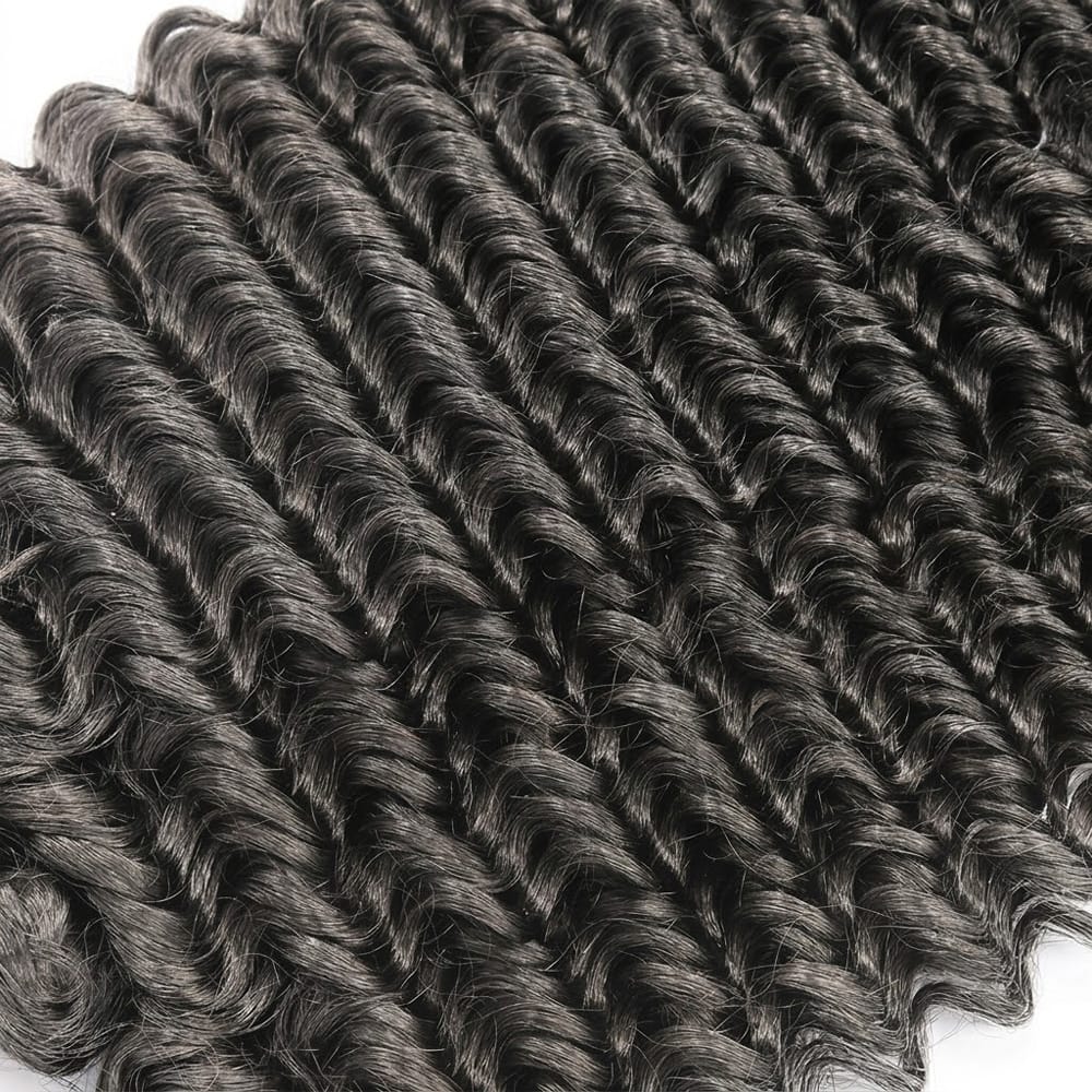 Deep Wave HD Lace Super Natural Lace Frontal Human Hair Wigs Silver Grey LINKTOWIG