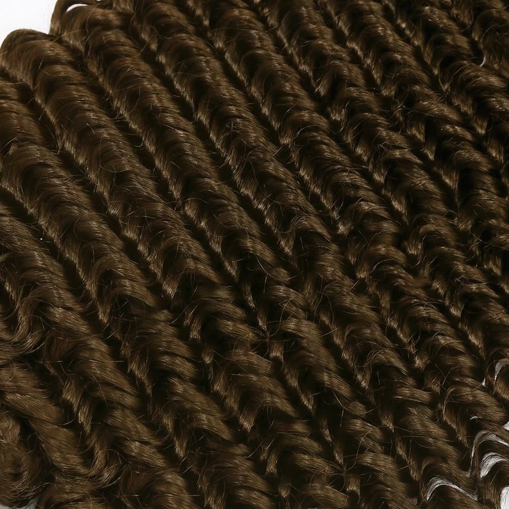 Deep Wave Luxury Natural Hair Weft – 100% Virgin Human Hair / Wig aramel Balayage Highlights LINKTOWIG