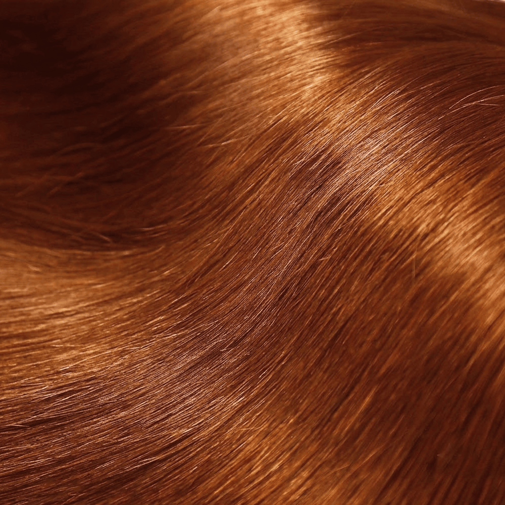 Hair Weft Luxury Natural Straight — 100% Virgin Human Hair Extensions Copper Orange LINKTOWIG