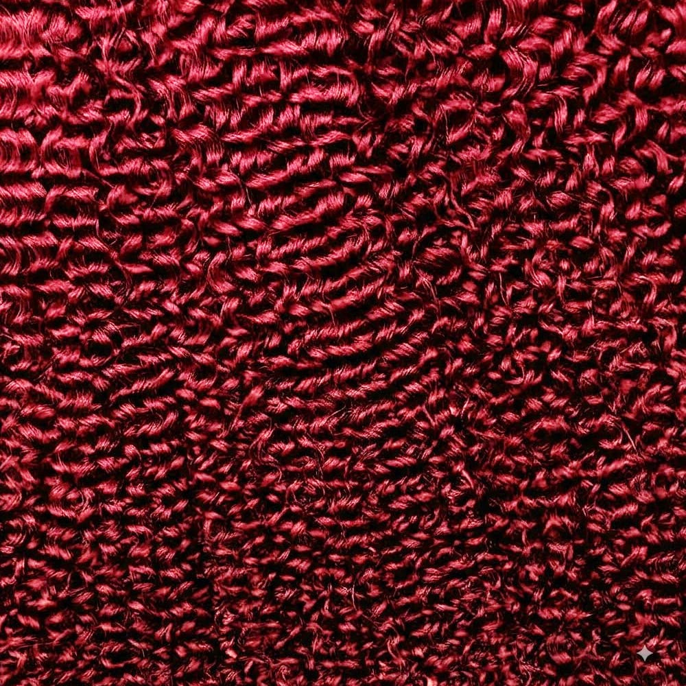 Kinky Curly 100% Raw Virgin Human Hair Bundles - (No Weft) Bulk Hair 3 Bundles / Ruby Red LINKTOWIG