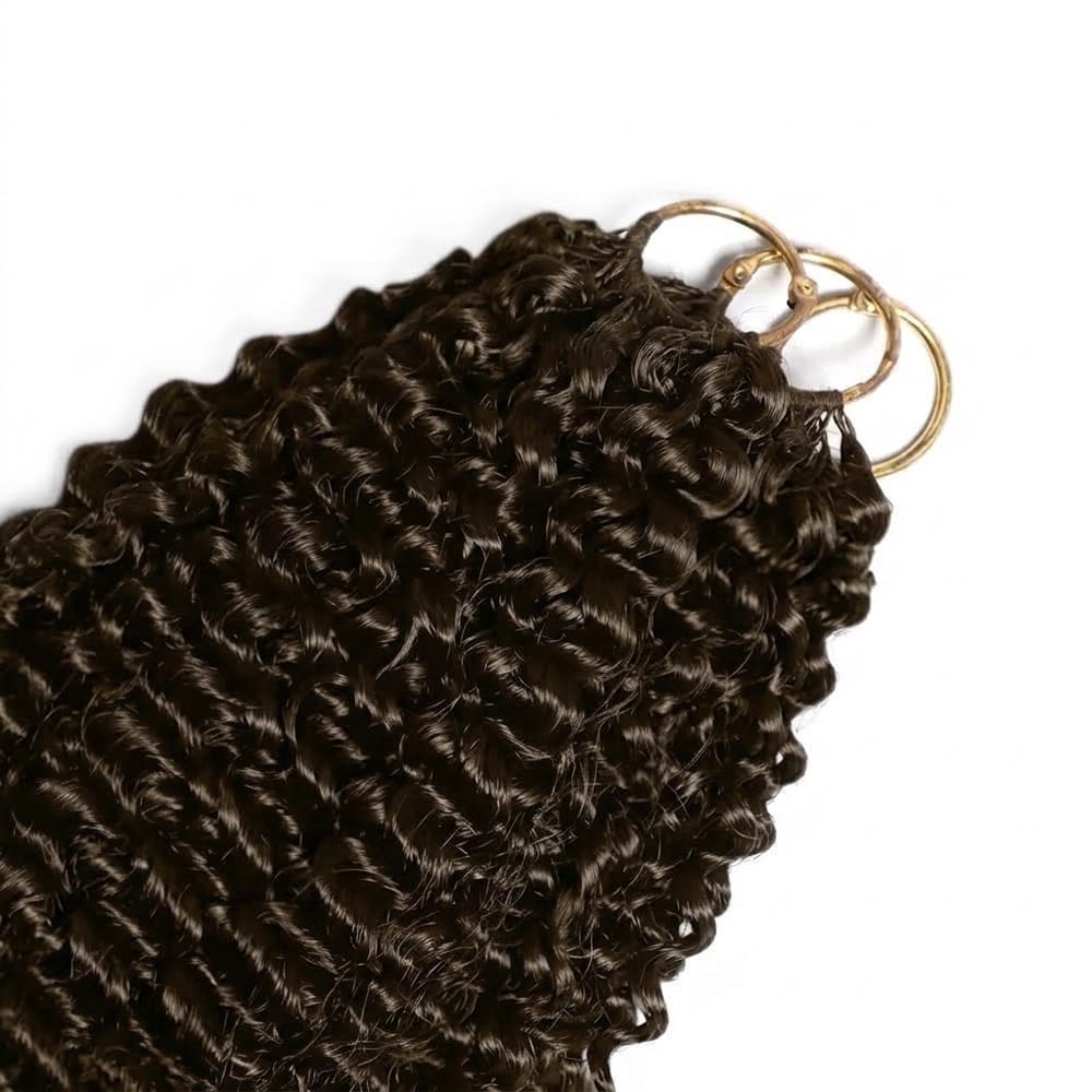 Kinky Curly Hair Bundles / Feather Hair Extensions — 100% Virgin Human Hair / aramel Balayage Highlights LINKTOWIG