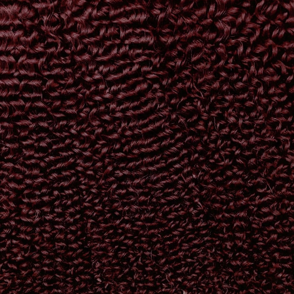 Kinky Curly Hair Bundles / Feather Hair Extensions — 100% Virgin Human Hair / Burgundy LINKTOWIG