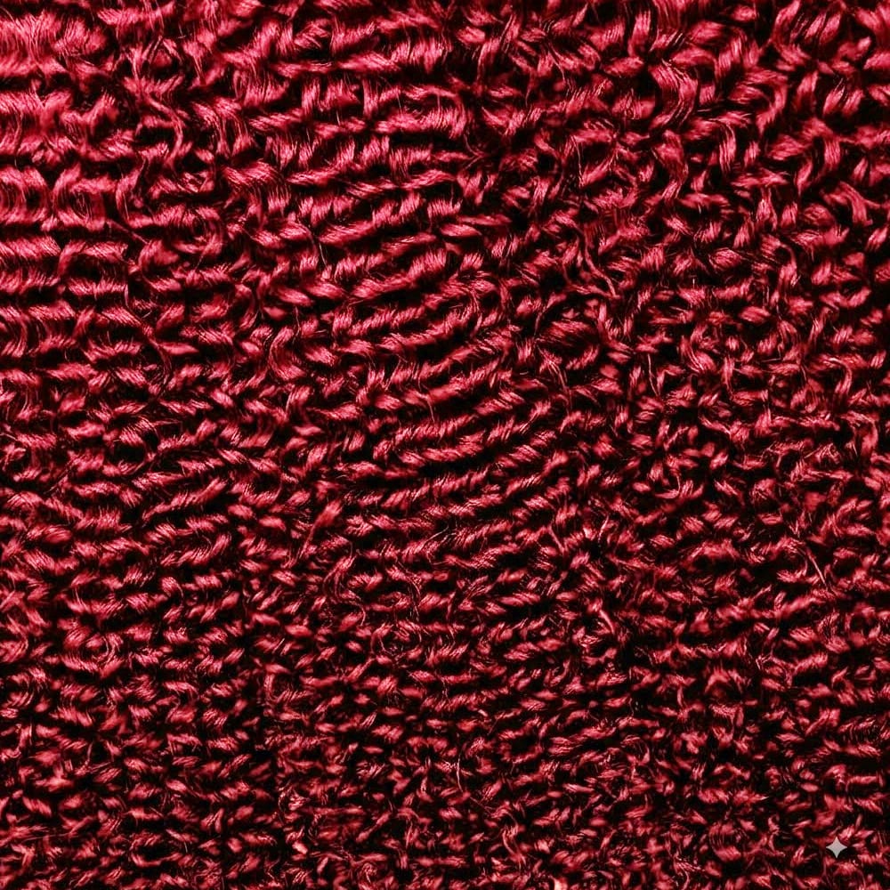 Kinky Curly Hair Bundles / Feather Hair Extensions — 100% Virgin Human Hair / Ruby Red LINKTOWIG