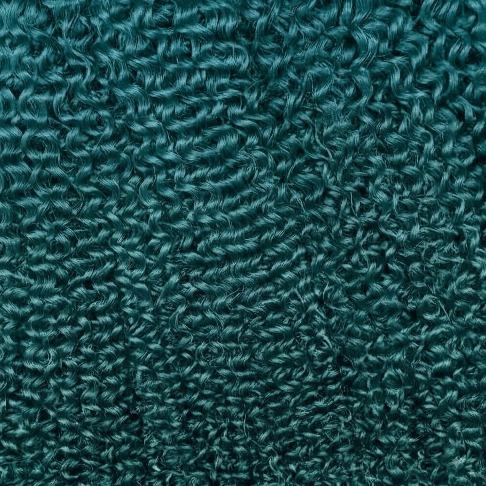 Kinky Curly Hair Bundles / Feather Hair Extensions — 100% Virgin Human Hair / Teal Green LINKTOWIG