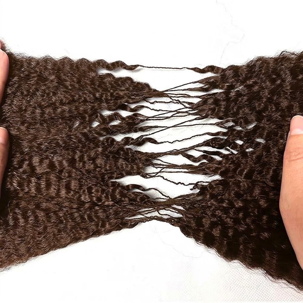 Kinky Stragiht Hair Bundles / Feather Hair Extensions — 100% Virgin Human Hair / Dark Emerald Green LINKTOWIG