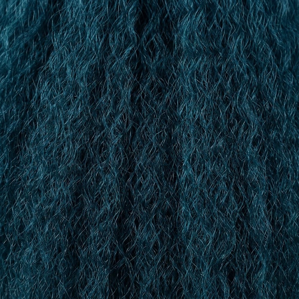 Kinky Stragiht Hair Bundles / Feather Hair Extensions — 100% Virgin Human Hair / Midnight Blue LINKTOWIG
