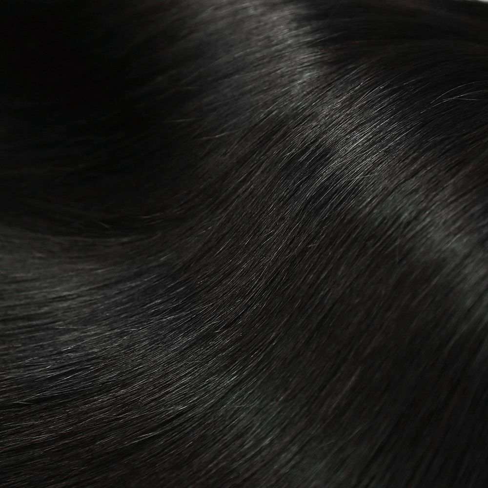 Stragiht 100% Raw Virgin Human Hair Bundles - (No Weft) Bulk Hair / Black LINKTOWIG
