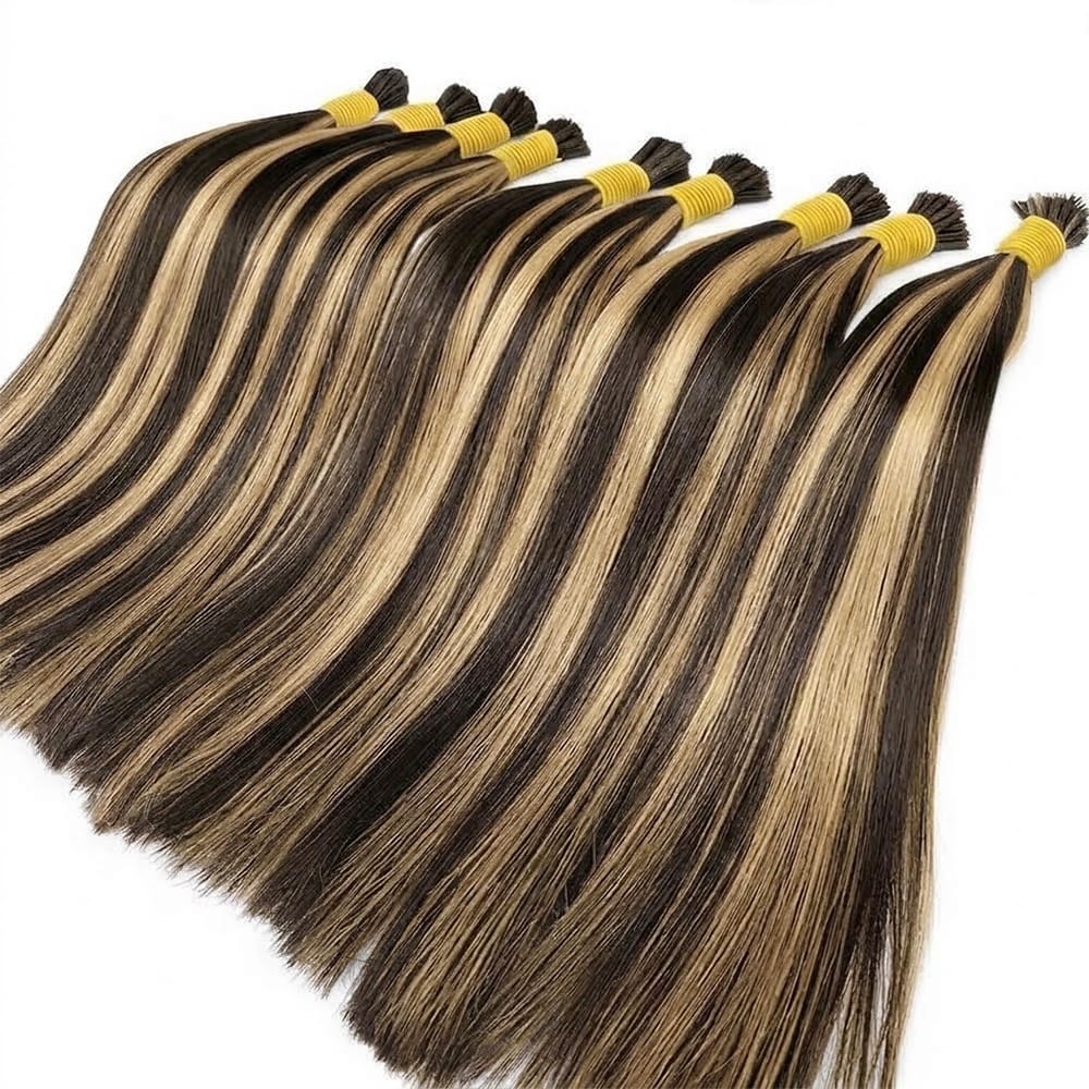 Stragiht 100% Raw Virgin Human Hair Bundles - (No Weft) Bulk Hair / Chocolate Brown LINKTOWIG