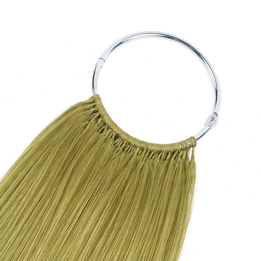 Straight Hair Bundles / Feather Hair Extensions — 100% Virgin Human Hair / Olive Green Blonde LINKTOWIG