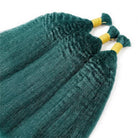Kinky Stragiht 100% Raw Virgin  Human Hair Bundles - (No Weft) Bulk Hair / Teal Green LINKTOWIG