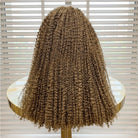 Afro Kinky Curly HD Lace Super Natural Lace Frontal Human Hair Wigs Ash Brown LINKTOWIG