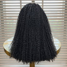 Afro Kinky Curly HD Lace Super Natural Lace Frontal Human Hair Wigs Black LINKTOWIG