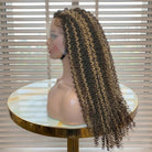 Afro Kinky Curly HD Lace Super Natural Lace Frontal Human Hair Wigs Honey Brown LINKTOWIG