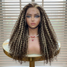 Afro Kinky Curly HD Lace Super Natural Lace Frontal Human Hair Wigs Piano Highlight Silver Grey LINKTOWIG
