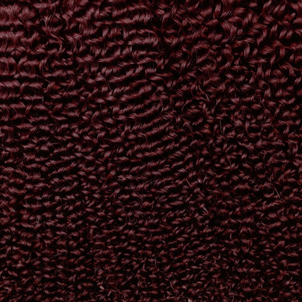 Afro Kinky Curly HD Lace Super Natural Lace Frontal Human Hair Wigs Purplish-red LINKTOWIG