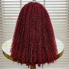 Afro Kinky Curly HD Lace Super Natural Lace Frontal Human Hair Wigs Ruby Red LINKTOWIG