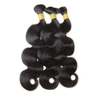 Body Wave 100% Raw Virgin  Human Hair Bundles - (No Weft) Bulk Hair  3 Bundles / Black LINKTOWIG