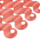 Body Wave 100% Raw Virgin  Human Hair Bundles - (No Weft) Bulk Hair  3 Bundles / Bubblegum Pink LINKTOWIG
