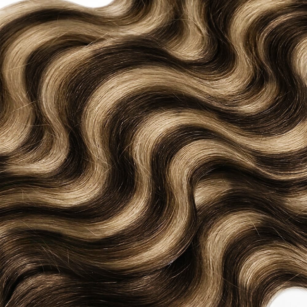 Body Wave 100% Raw Virgin  Human Hair Bundles - (No Weft) Bulk Hair  3 Bundles / Chocolate Brown LINKTOWIG