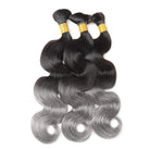 Body Wave 100% Raw Virgin  Human Hair Bundles - (No Weft) Bulk Hair  3 Bundles / Dark Roots LINKTOWIG