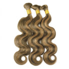 Body Wave 100% Raw Virgin  Human Hair Bundles - (No Weft) Bulk Hair  3 Bundles / Honey Brown LINKTOWIG