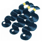 Body Wave 100% Raw Virgin  Human Hair Bundles - (No Weft) Bulk Hair  3 Bundles / Midnight Blue LINKTOWIG