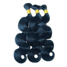 Body Wave 100% Raw Virgin  Human Hair Bundles - (No Weft) Bulk Hair  3 Bundles / Midnight Blue LINKTOWIG
