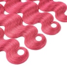 Body Wave 100% Raw Virgin  Human Hair Bundles - (No Weft) Bulk Hair  3 Bundles / pink LINKTOWIG