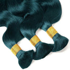 Body Wave 100% Raw Virgin  Human Hair Bundles - (No Weft) Bulk Hair  3 Bundles / Teal Green LINKTOWIG